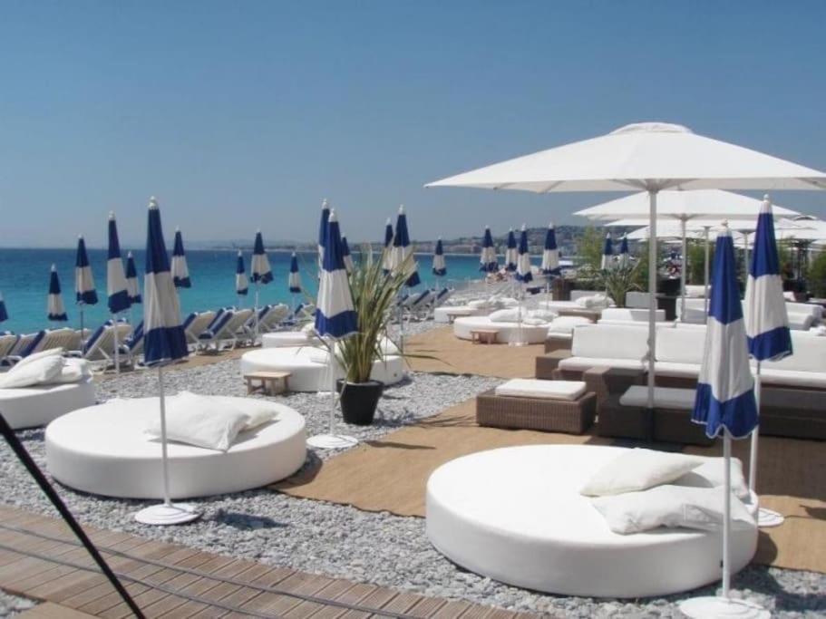 Cannes Palm Beach Parking, Clim, Wifi Plage 2' A Pieds מראה חיצוני תמונה